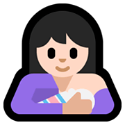 Emoji 🤱🏻 Allattare: Carnagione Chiara su Microsoft Windows 10 April 2018 Update.