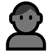 Emoji 👤 Profilo Di Persona su Microsoft Windows 10 April 2018 Update.
