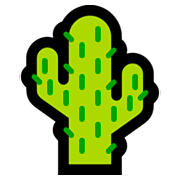 Émoji 🌵 Cactus sur Microsoft Windows 10 April 2018 Update.