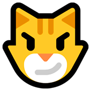 Emoji 😼 Gatto Con Sorriso Sarcastico su Microsoft Windows 10 April 2018 Update.