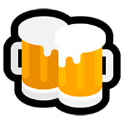 🍻 Emoji Jarras De Cerveza Brindando en Microsoft Windows 10 April 2018 Update.