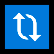 Emoji 🔃 Frecce Verticali Che Ruotano In Senso Orario su Microsoft Windows 10 April 2018 Update.