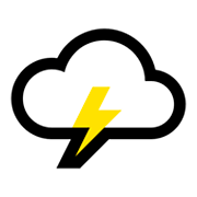 🌩️ Emoji Nube Con Rayo en Microsoft Windows 10 April 2018 Update.