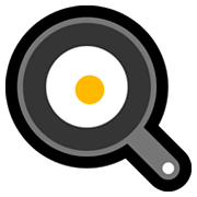 Émoji 🍳 œuf Au Plat sur Microsoft Windows 10 April 2018 Update.