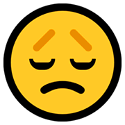 😞 Emoji enttäuschtes Gesicht Microsoft Windows 10 April 2018 Update.