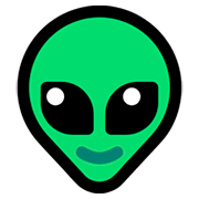 Emoji 👽 Alieno su Microsoft Windows 10 April 2018 Update.