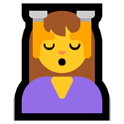 💆 Emoji Person, die eine Kopfmassage bekommt Microsoft Windows 10 April 2018 Update.