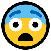 😨 Emoji ängstliches Gesicht Microsoft Windows 10 April 2018 Update.