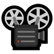 Emoji 📽️ Proiettore Cinematografico su Microsoft Windows 10 April 2018 Update.