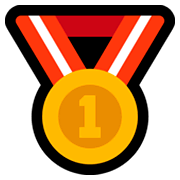 Émoji 🥇 Médaille D’or sur Microsoft Windows 10 April 2018 Update.