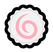Emoji 🍥 Tortino Di Pesce A Spirale su Microsoft Windows 10 April 2018 Update.