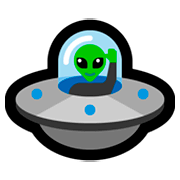 Emoji 🛸 Disco Volante su Microsoft Windows 10 April 2018 Update.