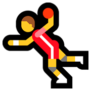 Émoji 🤾 Personne Jouant Au Handball sur Microsoft Windows 10 April 2018 Update.