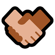 🤝🏼 Emoji Handschlag, mittelhelle Hautfarbe Microsoft Windows 10 April 2018 Update.