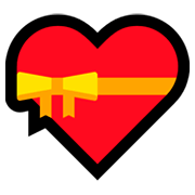 💝 Emoji Corazón Con Lazo en Microsoft Windows 10 April 2018 Update.