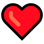 ❤️ Emoji Corazón Rojo en Microsoft Windows 10 April 2018 Update.