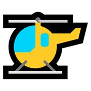 Emoji 🚁 Elicottero su Microsoft Windows 10 April 2018 Update.