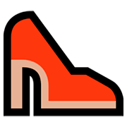 Émoji 👠 Chaussure à Talon Haut sur Microsoft Windows 10 April 2018 Update.