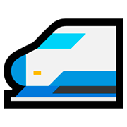 Émoji 🚅 Train à Grande Vitesse sur Microsoft Windows 10 April 2018 Update.
