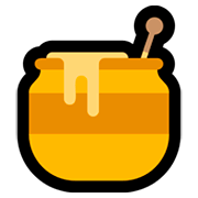 Emoji 🍯 Barattolo Di Miele su Microsoft Windows 10 April 2018 Update.