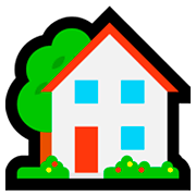 Emoji 🏡 Casa Con Giardino su Microsoft Windows 10 April 2018 Update.
