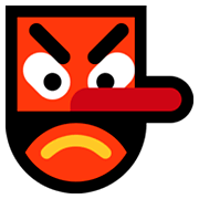 👺 Emoji Demonio Japonés Tengu en Microsoft Windows 10 April 2018 Update.
