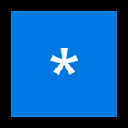 Emoji *️⃣ Tasto: * su Microsoft Windows 10 April 2018 Update.