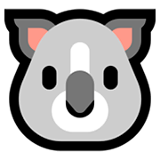 Emoji 🐨 Koala su Microsoft Windows 10 April 2018 Update.