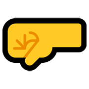 Emoji 🤛 Pugno A Sinistra su Microsoft Windows 10 April 2018 Update.