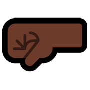 🤛🏿 Emoji Punho Esquerdo: Pele Escura na Microsoft Windows 10 April 2018 Update.
