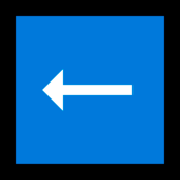 ⬅️ Emoji Flecha Hacia La Izquierda en Microsoft Windows 10 April 2018 Update.