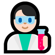 Emoji 👨🏻‍🔬 Scienziato: Carnagione Chiara su Microsoft Windows 10 April 2018 Update.