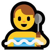 Emoji 🧖‍♂️ Uomo In Sauna su Microsoft Windows 10 April 2018 Update.