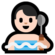 🧖🏻‍♂️ Emoji Hombre En Una Sauna: Tono De Piel Claro en Microsoft Windows 10 April 2018 Update.