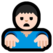 🧟🏻‍♂️ Emoji Zombi Hombre: Tono De Piel Claro en Microsoft Windows 10 April 2018 Update.