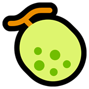 Emoji 🍈 Melone su Microsoft Windows 10 April 2018 Update.