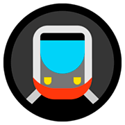 Emoji 🚇 Metropolitana su Microsoft Windows 10 April 2018 Update.