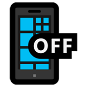 Emoji 📴 Cellulare Spento su Microsoft Windows 10 April 2018 Update.