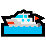 Emoji 🛥️ Barca A Motore su Microsoft Windows 10 April 2018 Update.