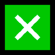 ❎ Emoji Kreuzsymbol im Quadrat Microsoft Windows 10 April 2018 Update.