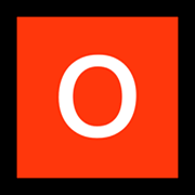 🅾️ Emoji Großbuchstabe O in rotem Quadrat Microsoft Windows 10 April 2018 Update.