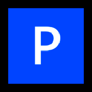 Emoji 🅿️ Pulsante P su Microsoft Windows 10 April 2018 Update.