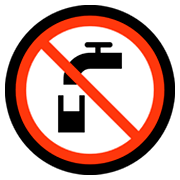 Emoji 🚱 Simbolo Di Acqua Non Potabile su Microsoft Windows 10 April 2018 Update.