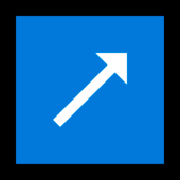 Emoji ↗️ Freccia Rivolta Verso Destra Che Punta In Alto su Microsoft Windows 10 April 2018 Update.