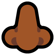 👃🏾 Emoji Nariz: Tono De Piel Oscuro Medio en Microsoft Windows 10 April 2018 Update.