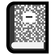 Emoji 📓 Quaderno su Microsoft Windows 10 April 2018 Update.