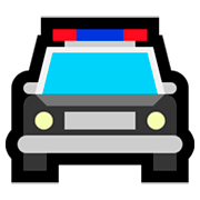 🚔 Emoji Vorderansicht Polizeiwagen Microsoft Windows 10 April 2018 Update.
