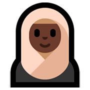 🧕🏿 Emoji Frau mit Kopftuch: dunkle Hautfarbe Microsoft Windows 10 April 2018 Update.