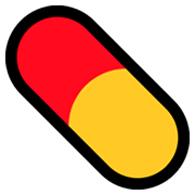 Emoji 💊 Pillola su Microsoft Windows 10 April 2018 Update.