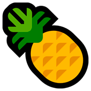Emoji 🍍 Ananas su Microsoft Windows 10 April 2018 Update.